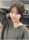 韓国レイヤーカット前髪顔周りカット髪質改善銀座