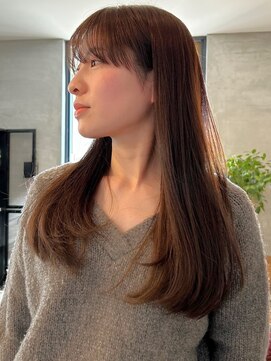 ハレ(hale) ブラウンベージュ 透明感カラー 前髪カット 髪質改善 美髪 20代