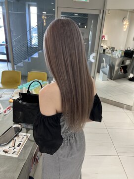 ステラ ヘア デザイン サロン(STELLA hair design salon) ツヤツヤなロング ハイトーングレージュ 【杉若】