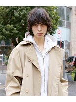 ランプ 代官山(the lamp)&nbsp;黒髪無造作ナチュラルミディアムマッシュヘアスタイル
