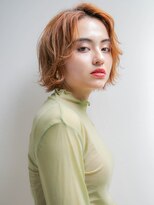ロンドロゼ 池袋(Lond rose)&nbsp;♪ひし形レイヤーボブハッシュ/顔周り/オリーブベージュ/池袋