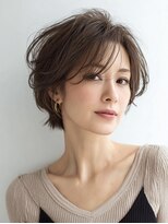 Heart's美人設計と白髪ぼかし専門店 青山表参道店 脱白髪染め/ショートヘア【ハーツ】&nbsp;白髪ぼかし脱白髪染め似合わせショートボブ40代50代60代