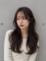 エヌア(ENURE)&nbsp;ロングレイヤー ベージュカラー ショートボブ 切りっぱなし