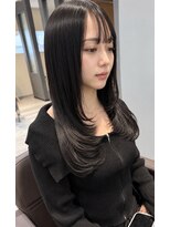 リオリス ヘア サロン(Rioris hair salon)&nbsp;黒髪ロング／顔まわりレイヤー／ワンカール