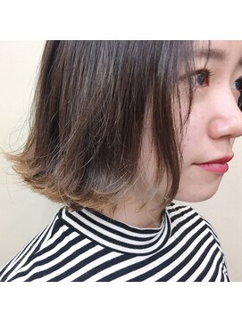 ラフ 原宿(L.a.a.g.f harajuku) 裾カラー ボブ 顔周りレイヤー ＠原宿