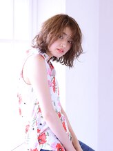 アースコアフュールボーテ つくば学園店(EARTH coiffure beaute) ふわっと柔らかうぶカールボブ【EARTHつくば学園】