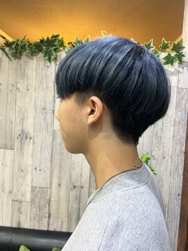 ブリーズ(BREAZE) ネイビーブルーマッシュ ［博多美容室］