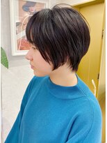 【Lond佐野】小顔センシュアルショートボブ 黒髪オフィスヘア