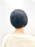 小顔ショートウルフ/艶カラー/ショート/40代50代60代/白髪染め
