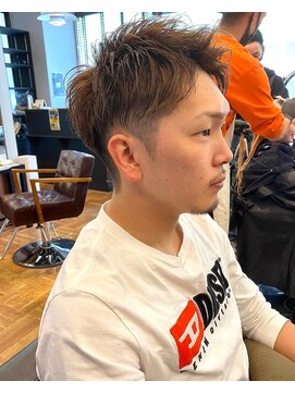 アイリーヘアデザイン(IRIE HAIR DESIGN) 【IRIE HAIR赤坂】ダブルカラー×アップバング×ツーブロック