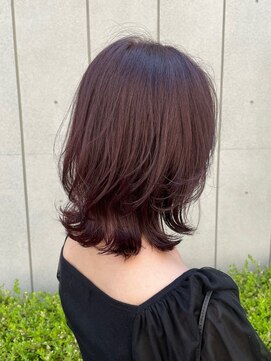 アクアオモテサンドウ(ACQUA omotesando) ＊韓国風くびれミディアムカット！ブリーチなしピンクベージュ