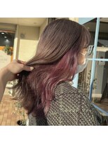 アロー ヘアー(arrow hair) ◇インナーカラー×ピンクパープル