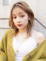 オーバーヘアー 枚方店(over hair)&nbsp;【La fith】ミルクティーベージュ×かき上げバング