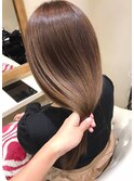 髪質改善縮毛矯正大人可愛いストレートロング