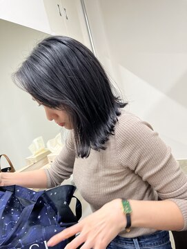 ファンド 千葉(fand) きりっぱなしボブ/ブルーブラックグレージュ