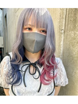 セフィル(SEPHILE) ハーフインナー ネイビー×ピンク