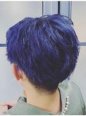 コンパクトマッシュ×ネイビーブルー◇10代20代30代
