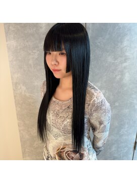 ガルボヘアー 名古屋栄店(garbo hair) 黒髪ロング10代20代プルエクステ姫カット名古屋美容室