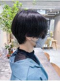 デザインカラーレイヤーカット/ウェットヘア／オリーブベージュ