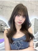 透明感オリーブベージュ×レイヤーカットくびれヘア＊RINA