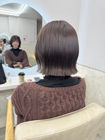 サンド 鹿児島中央(sand)&nbsp;@ayumi.sand ぷつっとボブ　マロンブラウン