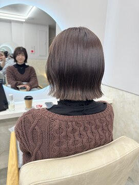 サンド 鹿児島中央(sand) @ayumi.sand ぷつっとボブ　マロンブラウン