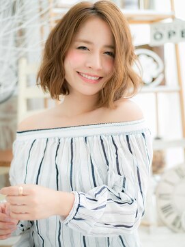 モッズヘア 越谷(mod's hair) 細めハイライトこなれミディアムボブレイヤーc6越谷20代30代40代