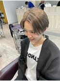 大人ショートボブ丸みショートカットマッシュショート前髪あり