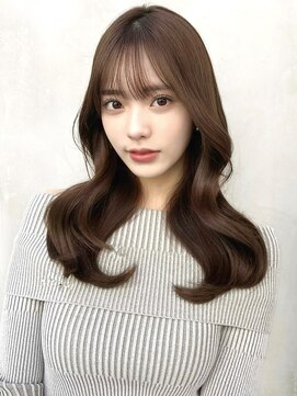 ミラリー トウキョウ(Mirareee Tokyo) 20代30代40代◎前髪パーマ韓国風巻きくすみベージュお団子ヘア