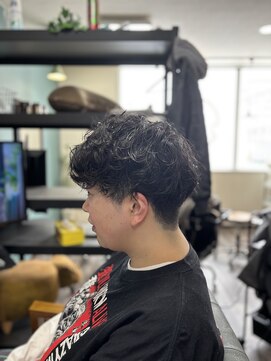 髪きる、ところ。 シャドウパーマ+マッシュ