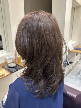 松本平太郎美容室 銀座パートツー(PART2) モカベージュ×レイヤー