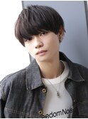 メンズラウンドマッシュショートナチュラルヘア