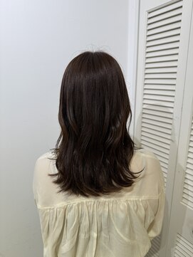 アドラーブル 万代店 (adorable) 韓国風くびれヘア夏カラー秋カラーオリーブーベージュレイヤー