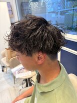 アンソル オブ リシェール(N'SOL of RICHAIR)&nbsp;ベリーショート/ダークアッシュ/ニュアンスパーマ/韓国マッシュ