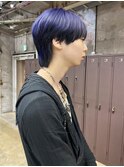 ブルーラベンダー × 裾カラー［メンズカット/メンズパーマ］