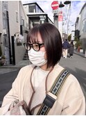 赤髪ボブ