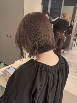 ローレンアオ(LOREN AO) 【LOREN AO】切りっぱなし/透明感グレージュ