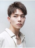 爽やかツーブロック刈り上げ【アップバングショート】