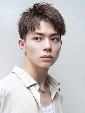 ゼロ 渋谷(XeRo) 爽やかツーブロック刈り上げ【アップバングショート】
