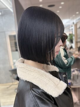 ロンドシエル 横浜(Lond ciel) 暗めカラー/ボブ/顔周り/前髪/レイヤー/髪質改善/縮毛矯正/横浜