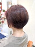 “秋冬人気”暖かブラウン×やわらか雰囲気の丸みショート♪
