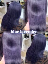 ユーフォリア 新宿店(Euphoria)&nbsp;ブルーラベンダーディープバイオレットケアブリーチダブルカラー