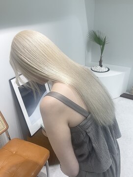 ミーム 原宿 表参道(meme) ◎ブロンドハイトーンカラーデザインカラーアンブレラカラー金髪