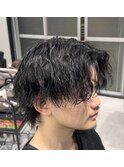 縦落ちツイストスパイラルパーマ