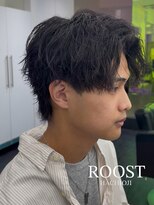 ルースト 八王子店(ROOST)&nbsp;MEN'SHAIR/ツイストパーマ/マッシュウルフ/シェービング/眉毛