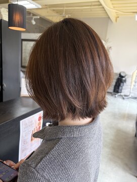 ヘアーララプラス(HAIR lala+) 【HAIR lala+】#イルミナ#ボブ#ハイライト#髪質改善