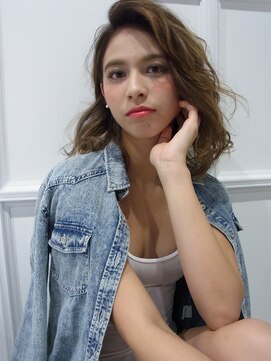 ベター(better) 無造作 wave × beige gradation