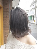 ルーナヘアー(LUNA hair) 『京都 ルーナ』ダークグレージュ×外ハネ 【草木真一郎】