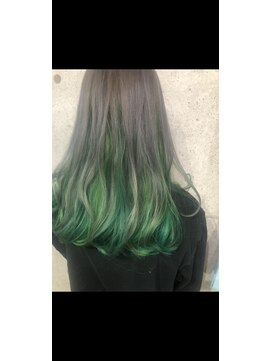 ヘアープロデュース マギカコレクション(magica collection) インナーカラー グリーン+イエローグリーン