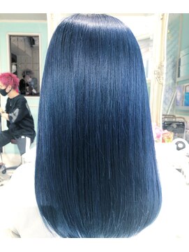 ミエルヘアーエスト 新宿店(mielhair est) アディクシーカラーブルーサファイア